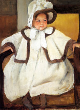 Репродукция картины "эллен мари кассат в белом пальто" художника "кассат мэри"