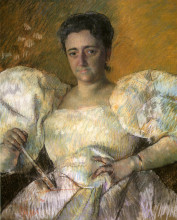 Репродукция картины "портрет миссис х.о. хейвмейер" художника "кассат мэри"