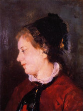 Репродукция картины "портрет мадам сислей" художника "кассат мэри"