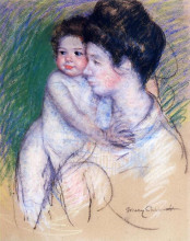 Копия картины "материнство" художника "кассат мэри"