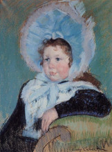 Копия картины "дорота в очень большом чепце и темном пальто" художника "кассат мэри"