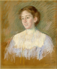 Копия картины "портрет мадам альфред лаверн, урожденной магдалены меллон" художника "кассат мэри"