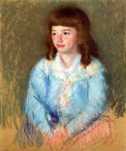 Копия картины "мальчик в голубом" художника "кассат мэри"