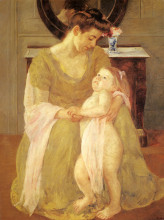 Копия картины "мать и дитя" художника "кассат мэри"