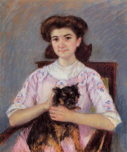 Копия картины "портрет мадам луизы дюран руель" художника "кассат мэри"