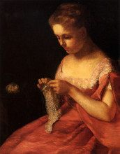 Репродукция картины "молодая невеста" художника "кассат мэри"