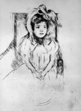 Копия картины "маленькая девочка" художника "кассат мэри"