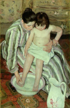 Репродукция картины "ванна" художника "кассат мэри"