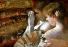 Копия картины "в ложе" художника "кассат мэри"