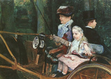 Копия картины "женщина с ребенком правят" художника "кассат мэри"