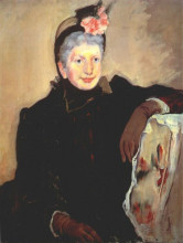 Копия картины "портрет пожилой дамы" художника "кассат мэри"