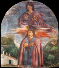 Копия картины "st. julian and the redeemer" художника "кастаньо андреа дель"