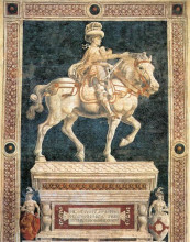 Картина "equestrian monument to niccolo da tolentino" художника "кастаньо андреа дель"