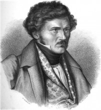 Копия картины "portrait of swiss engraver samuel amsler" художника "каульбах вильгельм фон"