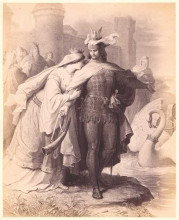 Репродукция картины "lohengrin’s abschied" художника "каульбах вильгельм фон"