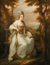 Картина "portrait of anne loudon, lady henderson of fordall" художника "кауфман ангелика"