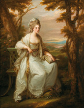 Копия картины "portrait of anne loudon, lady henderson of fordall" художника "кауфман ангелика"