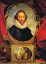 Копия картины "ideal portrait of shakespeare" художника "кауфман ангелика"