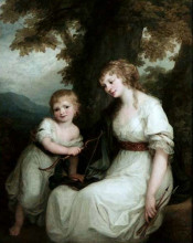 Репродукция картины "juliane von kriidener and her son paul" художника "кауфман ангелика"