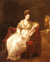 Копия картины "portrait of louise henrietta campbell" художника "кауфман ангелика"