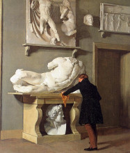 Копия картины "the view of the plaster cast collection at charlottenborg palace" художника "кёбке кристен"
