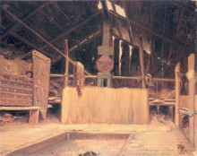 Копия картины "interior of a ceremonial lodge" художника "кейн пол"