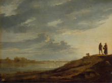 Копия картины "sunset over the river" художника "кёйп альберт"
