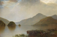 Картина "lake george" художника "кенсетт джон фредерик"