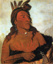 Картина "little bear, hunkpapa brave" художника "кетлин джордж"