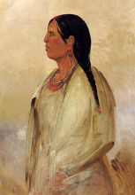 Картина "a choctaw woman" художника "кетлин джордж"