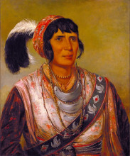 Картина "osceola, head chief, seminole" художника "кетлин джордж"