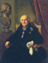 Копия картины "портрет г.г.кушелева" художника "кипренский орест"