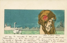 Копия картины "leda and the swan" художника "кирхнер рафаэль"