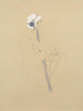 Репродукция картины "nude drawings" художника "кирхнер рафаэль"