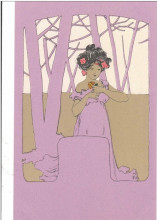 Копия картины "girls with purple surrounds" художника "кирхнер рафаэль"