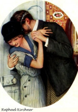 Копия картины "the embrace" художника "кирхнер рафаэль"
