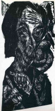 Копия картины "head of a sick man. self-portrait" художника "кирхнер эрнст людвиг"