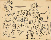 Картина "playing children" художника "кирхнер эрнст людвиг"