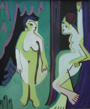 Копия картины "naked women on meadow" художника "кирхнер эрнст людвиг"