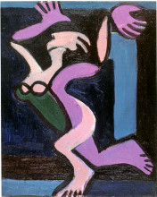 Репродукция картины "dancing female nude, gret palucca" художника "кирхнер эрнст людвиг"