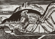 Копия картины "clavadel mountain seen from frauenkirch" художника "кирхнер эрнст людвиг"