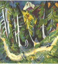Копия картины "forest gorge" художника "кирхнер эрнст людвиг"