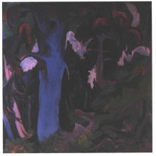 Копия картины "the blue tree" художника "кирхнер эрнст людвиг"