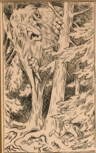 Картина "forest troll - skogtroll" художника "киттельсен теодор"