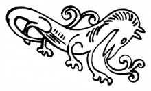 Репродукция картины "dragon" художника "киттельсен теодор"