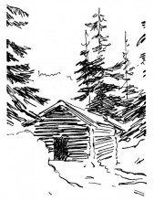 Картина "skolehuset" художника "киттельсен теодор"