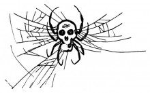 Копия картины "spider" художника "киттельсен теодор"