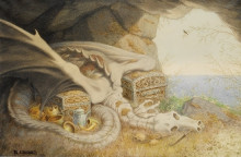 Копия картины "dragon" художника "киттельсен теодор"