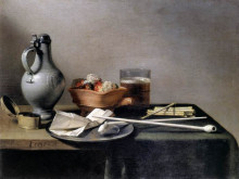 Картина "tobacco pipes and a brazier" художника "клас питер"