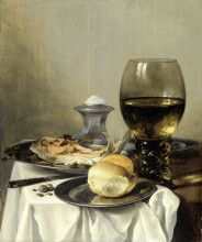 Картина "still life with salt tub" художника "клас питер"